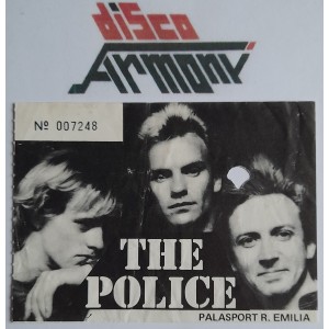 The POLICE -  Biglietto concerto   al Palasport di Reggio Emilia - 3 aprile 1980