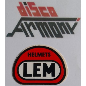 LEM Helmets   -  Adesivo vintage  collezione    NUOVO  3,5  X 5,0   cm