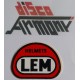 LEM Helmets   -  Adesivo vintage  collezione    NUOVO  3,5  X 5,0   cm