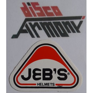 JEB'S  Helmets   -  Adesivo vintage  da  collezione    NUOVO  4,5  X 6,5   cm