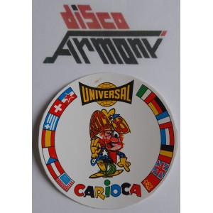 CARIOCA JOE  UNIVERSAL    Adesivo   VINTAGE   originale  da collezione   7,5