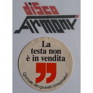 LA TESTA NON E' IN  VENDITA    Adesivo  VINTAGE   originale  da collezione   5,5