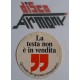 LA TESTA NON E' IN  VENDITA    Adesivo  VINTAGE   originale  da collezione   5,5