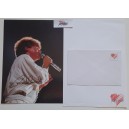 Riccardo COCCIANTE  -  Set di 1 Foto con autografo  + busta  e  carta da lettera