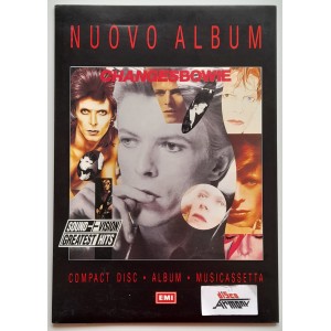 DAVID  BOWIE -  Cartonato da banco  promo  cd   CHANGESBOWIE   Come Nuovo  1990