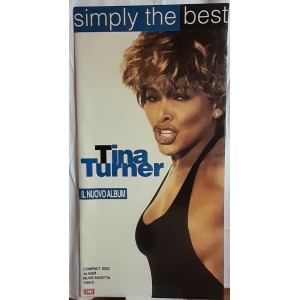 TINA TURNER  -  Cartonato promo album  SIMPLY THE BEST - 1991    COME NUOVO