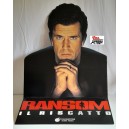 RANSOM Il riscatto - Particolare sagomato di Cartello promo VHS 1996 USATO