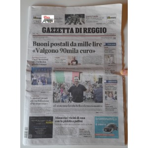 RAMMSTEIN in concerto   "GAZZETTA  DI REGGIO"    21/07/ 2024  Nuovo