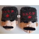 PANTOFOLE  INVERNALI UNISEX IN PELUCHE  - SIZE LARGE - modello  COLBACCO   CCCP