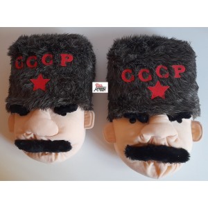 PANTOFOLE  INVERNALI UNISEX IN PELUCHE  - SIZE LARGE - modello  COLBACCO   CCCP