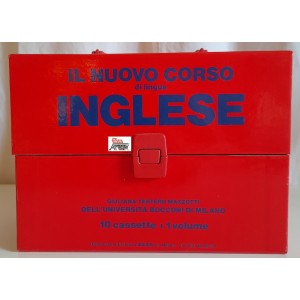 IL NUOVO CORSO di lingua INGLESE   10 audiocassette. + 1 volume  con box   Nuovo