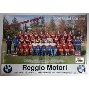 "REGGIANA Calcio Ben tornata in serie A  -  1996"  Poster   68,5 X48 ,5  NUOVO