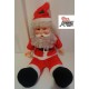 BABBO NATALE   Pupazzo seduto  con suoneria  e  lucine nel cappello  /  USATO