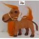 DROMEDARIO  FLOCCATO   Peluche   -  anni   '70 -   18  X  15 cm.  USATO  VINTAGE