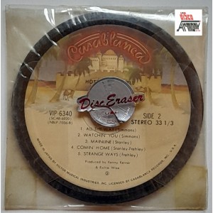 GOMMINA  a forma di VINILE 33-1/3  - KISS  - Nuovo con custodia originale