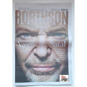 VASCO ROSSI  / VASCO NATAL  -  allegato ROBINSON  al quotidiano  "La REPUBBLICA"