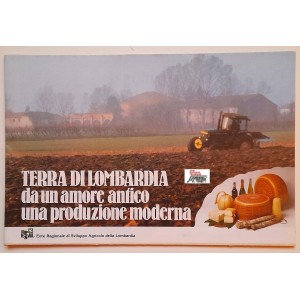 TERRA DI LOMBARDIA  Vini e formaggi tipici  carta geografica   scala 1 : 300 000