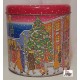 Scatola Latta  PANETTONE CLASSICO BATTISTERO  a tema  Natalizio  vuota - vintage