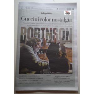 F.  GUCCINI  Color  nostalgia -  allegato ROBINSON  /quotidiano  "La REPUBBLICA"