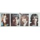 The   BEATLES   set  4 maxi foto ritratti  a colori / Usate  con segni del tempo