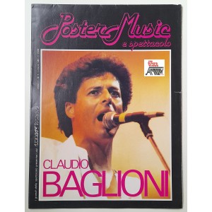 CLAUDIO BAGLIONI  Poster Music  / supplemento  "GUERIN SPORTIVO"  n.7 - 07/1985