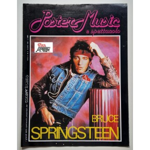 BRUCE SPRINGSTEEN  Poster Music  / supplemento  "GUERIN SPORTIVO"  n.6 - 06/1985