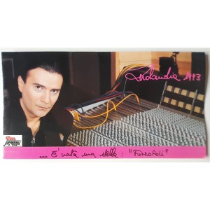 RENATO ZERO  - FONOPILI / ZEROLANDIA -   pieghevole promo  con dedica e firma 