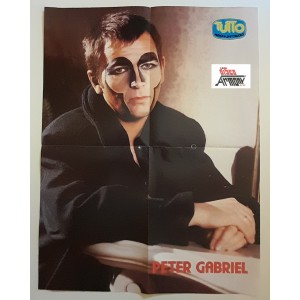 PETER GABRIEL  / MATIA BAZAR  - Poster bifacciale  allegato a  "TUTTO"-  NUOVO