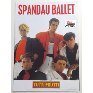 SPANDAU BALL  - super  poster  allegato  a  TUTTI  FRUTTI   al   n.  31 - 1985   