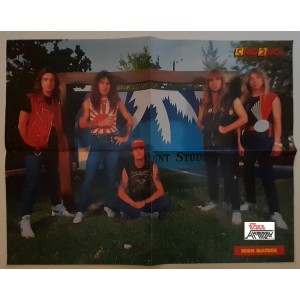 IRON MAIDEN  - poster  bifacciale  allegato  a  CIAO  2001   -  Nuovo