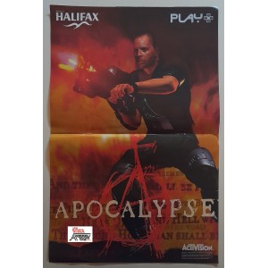 APOCALYPSE  - locandina   promozionale  videogioco    -  1998  -   NUOVO