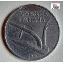 Moneta da Lire 10 del 1951 - REPUBBLICA ITALIANA ( Aratro / Spighe Circolata)