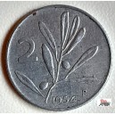 Moneta da Lire 2 del 1954 - REPUBBLICA ITALIANA ( Ulivo / Ape Circolata)