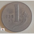 Moneta da Lire 1 del 1955 - REPUBBLICA ITALIANA (Cornucopia / Circolata)