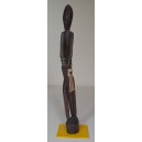 SCULTURA in legno intagliata a mano / artigianato caraibico NUOVO