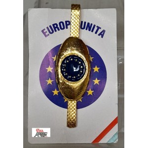 Ferma cravatta   " EUROPA UNITA"   / 5,5 x 1,5  cm  NUOVO