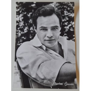MARLON   BRANDO    -   Foto  -  Cartolina  in  B/N      (nuova )