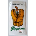 Adesivo - WHISKY & PEPPERONE (Vintage - 10,5 X 5,0 cm. circa ) NUOVO