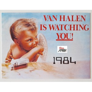 VAN HALEN    - 1984    Cartolina promo  album  /  1984  / Nuova