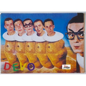 DEVO -  Cartolina con  auguri  /   1982  /  con segni del tempo  (come da foto)