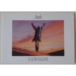CLAUDIO  BAGLIONI -  ASSOLO  Cartolina promo  album  /  1986  / Nuova