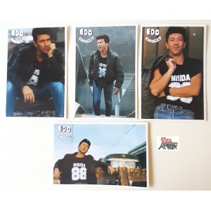 EDOARDO  BENNATO -  Edo Rinnegato  - 4  Cartoline promo  album  / 1990  / Nuove