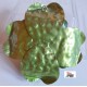 PORTA TEALIGHT  a  FIORE in metallo  con  glitter  e candela    ( Usato)