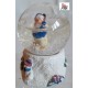 BOULE DE NEIGE (Palla di neve)  BABBO NATALE  -    NUOVO  come da foto