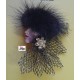 "PROFILO  DONNA con CAPPELLO "  (spilla  / pins   -  vintage)