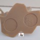 Coppia COW-BOY in duello in plastica  colore Beige H 13,5 cm  /  anni '60