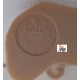 Coppia COW-BOY in duello in plastica  colore Beige H 13,5 cm  /  anni '60