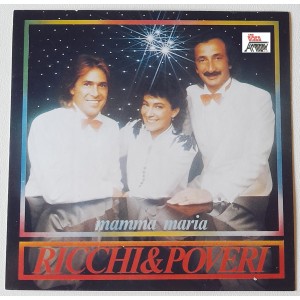 RICCHI E POVERI  - MAMMA MARIA    adesivo  dell'album  del   1982
