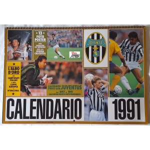 "JUVENTUS  Calendario 1991 "   L'albo d'Oro dei campionati Italiani .... (Nuovo)