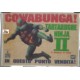 "TARTARUGHE NINJA II  Il segreto di OOZE "  Vetrofania  promo   Film  VHs  1992